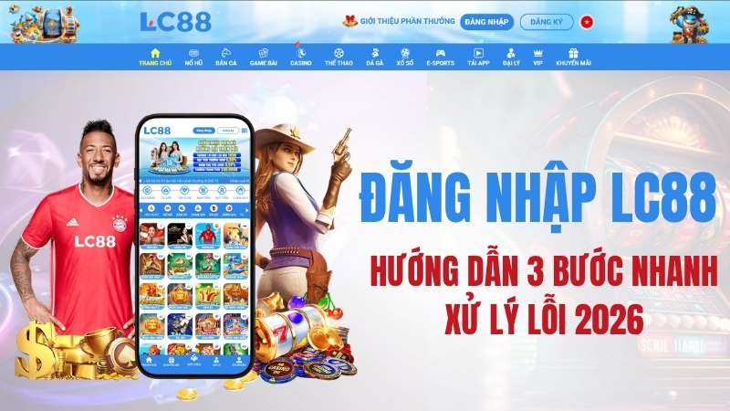 Đăng Nhập LC88 – Hướng Dẫn 3 Bước Nhanh + Xử Lý Lỗi 2026